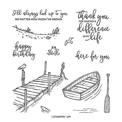 By The Dock Cling Stamp Set (English)