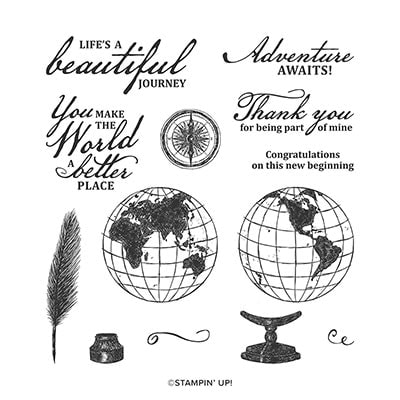 Beautiful World Cling Stamp Set (English)