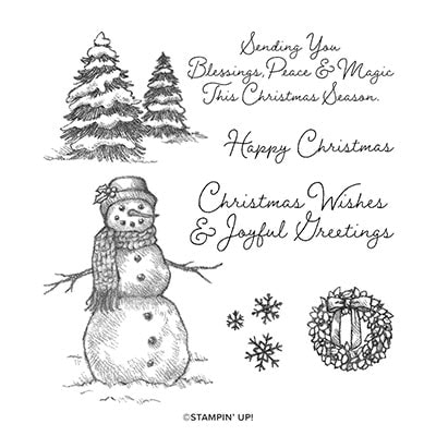 Snow Wonder Cling Stamp Set