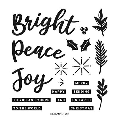 Peace & Joy Photopolymer Stamp Set