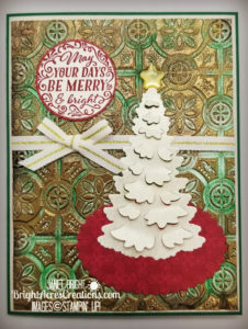 Create a vintage background for an otherwise simple Christmas card.