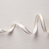 Gold 3/8" (1 Cm) Metallic-Edge Ribbon