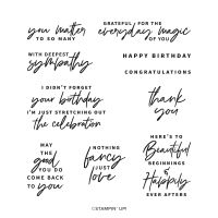 Something Fancy Cling Stamp Set (English)